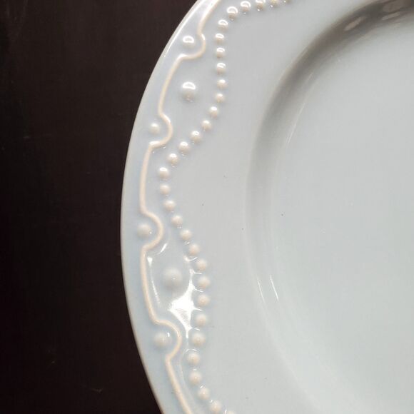 Paula Deen Collection J011 Whitaker Aqua Dinner Plate 10 7/8" - Picture 1 of 6